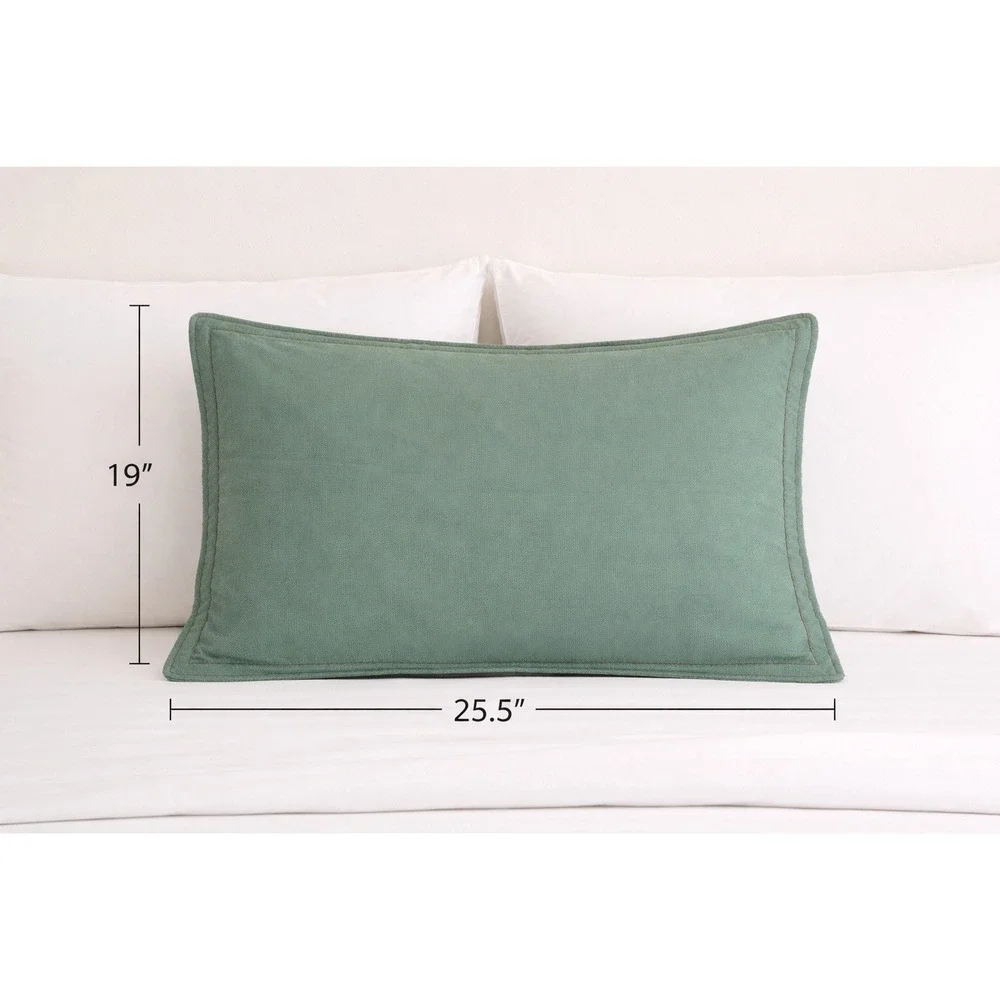 Lauren Ralph Lauren LRL Home Coastal Sea Mist Green‎ Pillow Sham NWOT 25.5